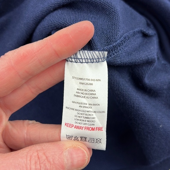 Rae Dunn navy blue sweatshirt "Sparks Will Fly" size small - Picture 5 of 10